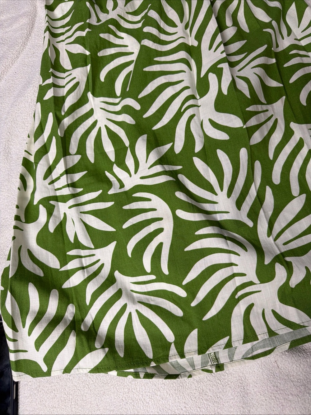 A new day NWT XX L Green and White Leaf Print Slip Dress - Picture 8 of 12